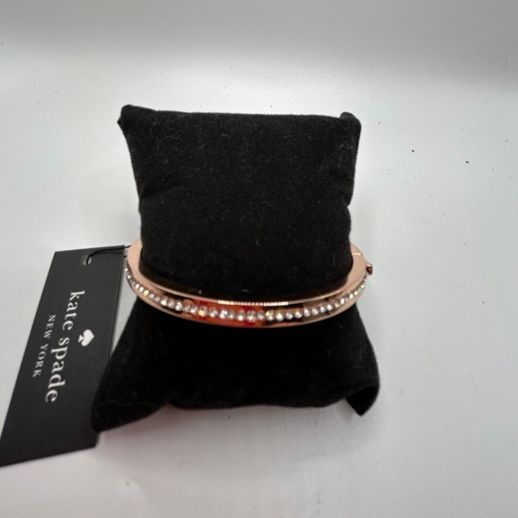 Kate Spade New York Claire Rose Gold Crystal Bangle Bracelet #305 - Picture 1 of 3